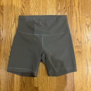 lululemon athletica Gray High-Rise Bike Shorts